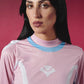 Maglia a maniche lunghe rosa